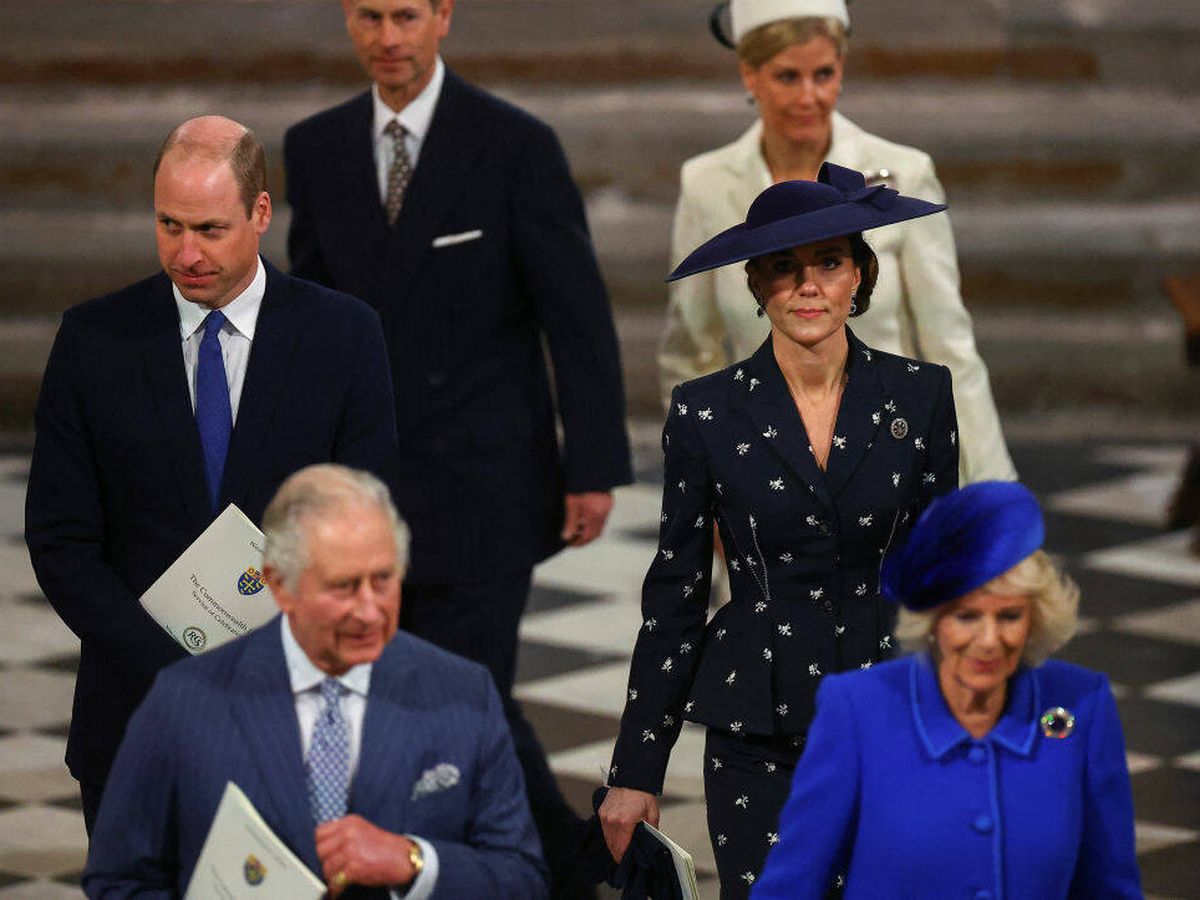 Foto: La familia real británica, en el día de la Commonwealth. (Getty)