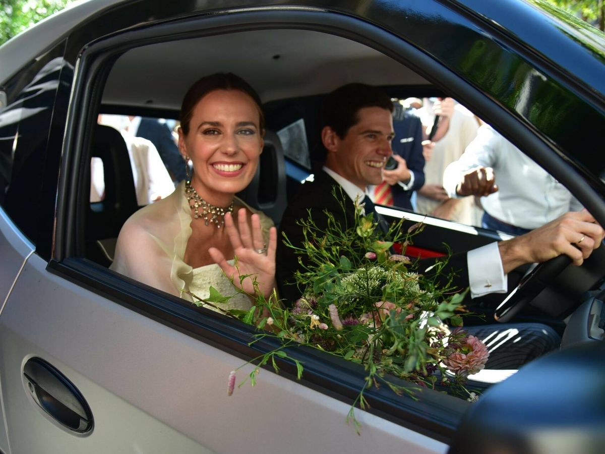 Foto: Claudia y José Entrecanales, el día de su boda. (Cordon Press)