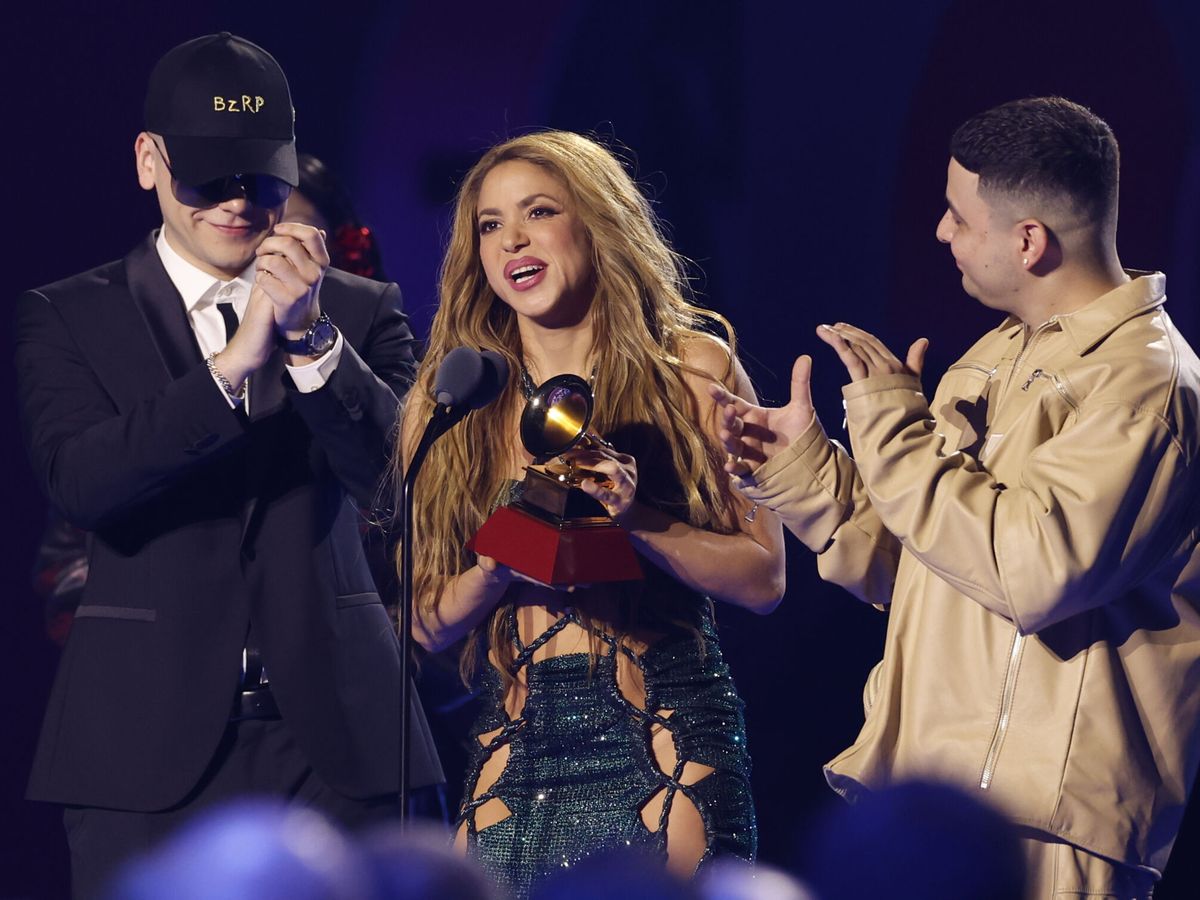Foto: Shakira fue una de las grandes triunfadoras de los Grammy latinos (EFE/Julio Muñoz)