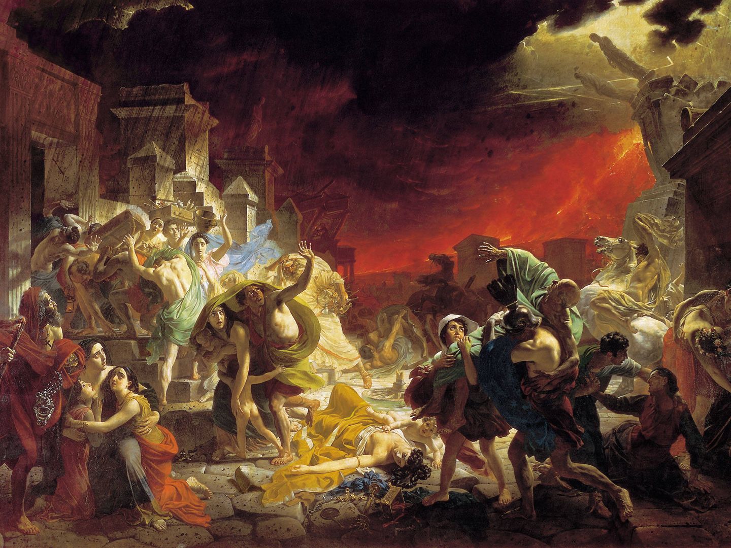 'El último día de Pompeya', cuadro de Karl Briulov.