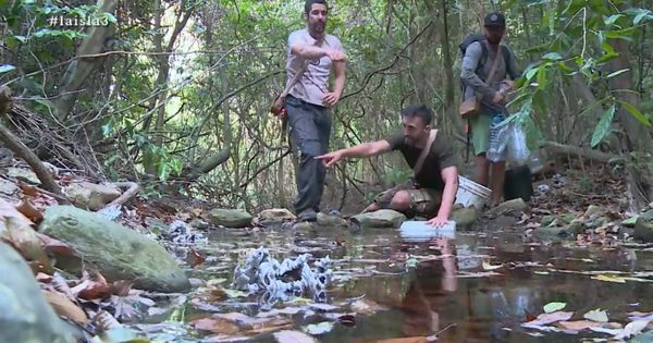 Foto: Iker, Antonio y Dani encuentran agua dulce en 'La isla' (Atresmedia TV)