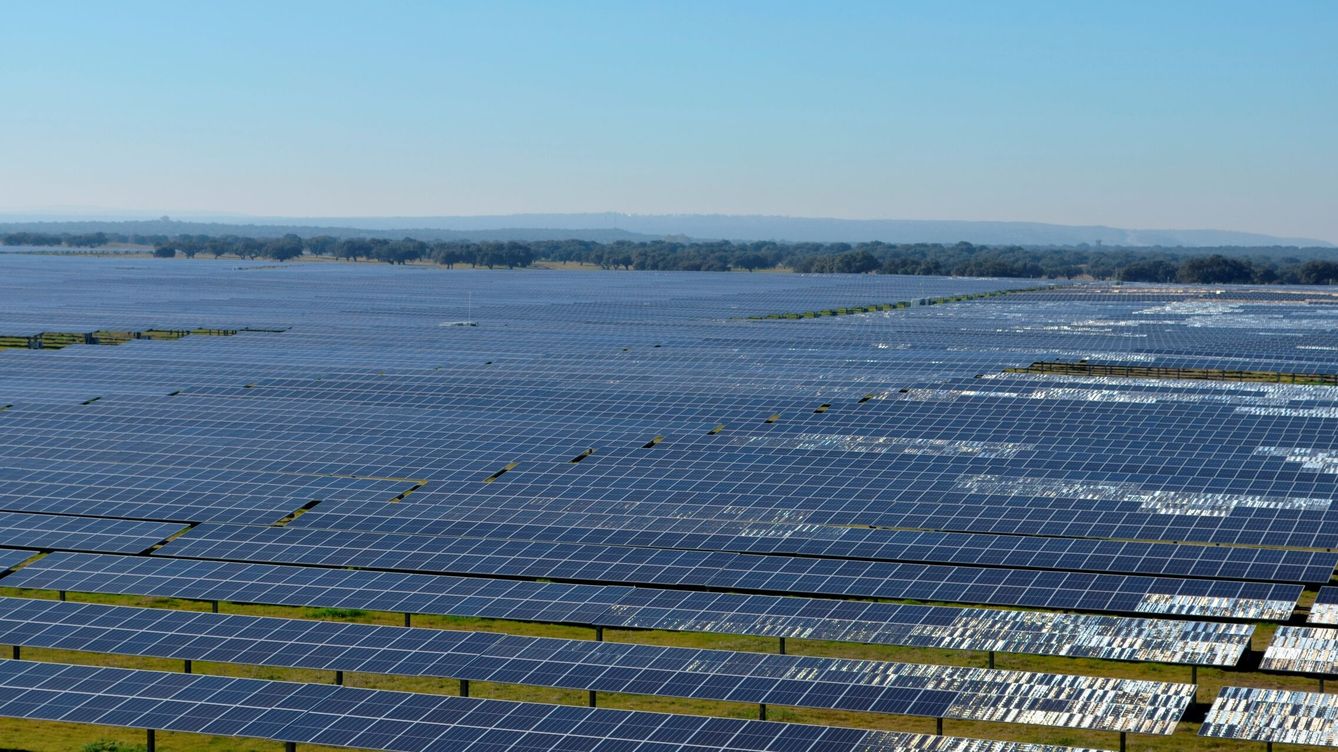 Foto: Imagen de la planta solar fotovoltaica de Talayuela Solar, en Cáceres. (EFE/Eduardo Palomo)