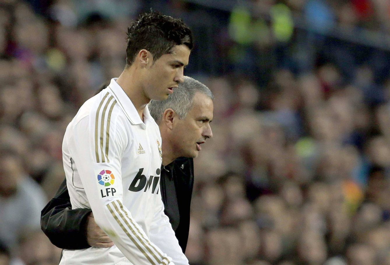 José Mourinho junto a Cristiano Ronaldo. (EFE)