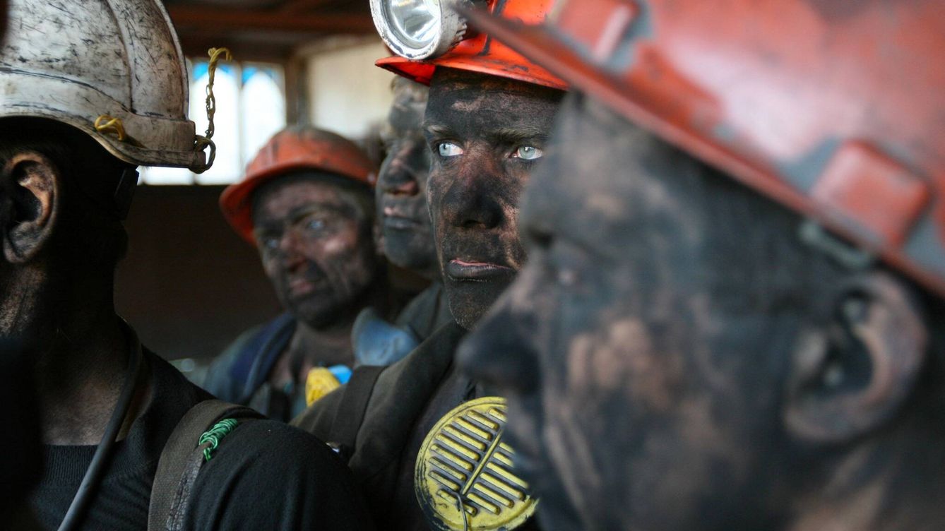 Foto: Trabajadores de la mina Skochinsky, en Donétsk. (Vagánov)