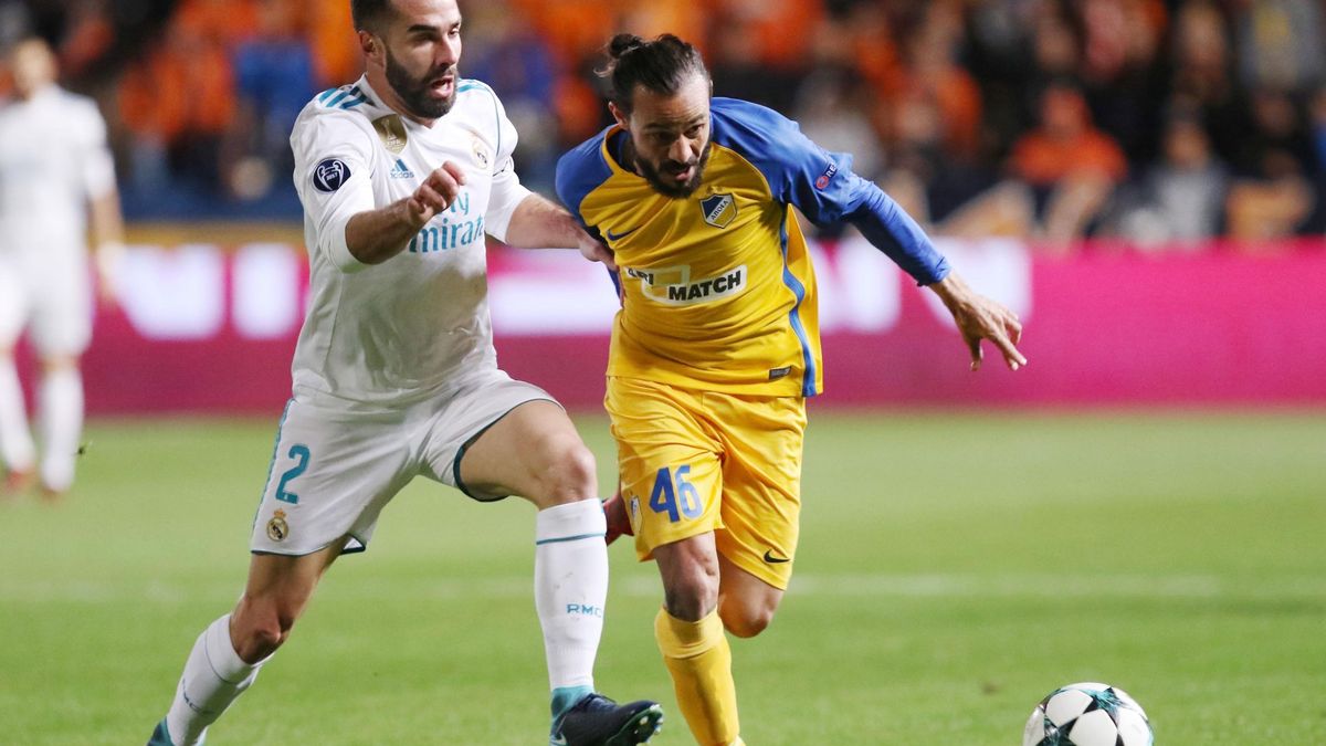 UEFA sancionará a Carvajal con dos partidos por forzar la amarilla en Chipre