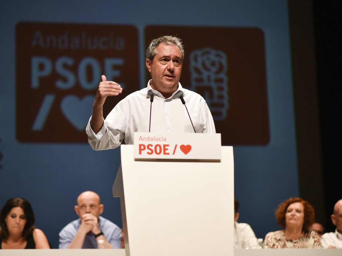 Foto: Juan Espadas en su intervención ante el Comité Director del PSOE andaluz en Alcalá de Guadaíra. (Cedida)