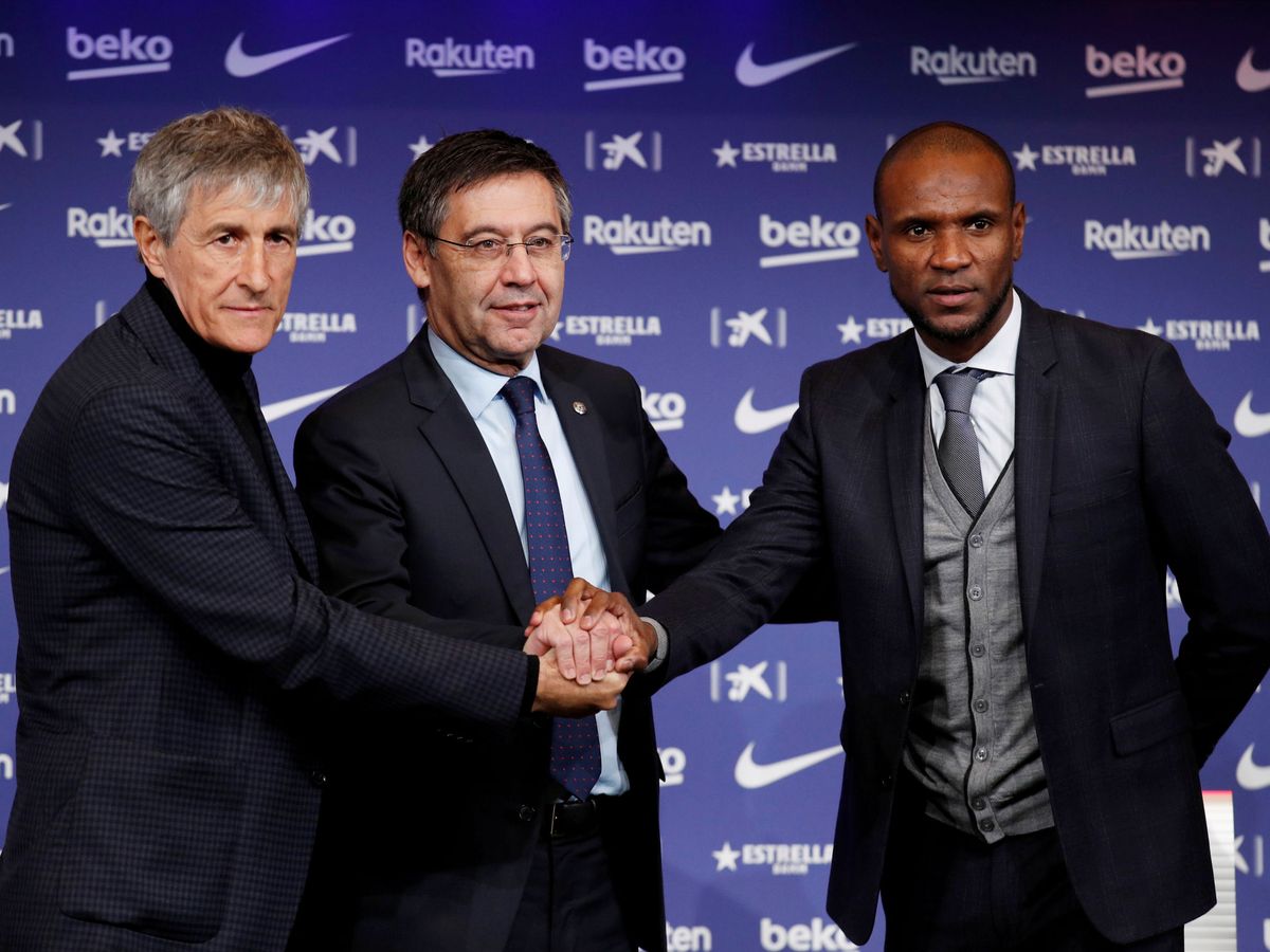 Foto: Quique Setién durante su presentación como entrenador del Barcelona. (Reuters)