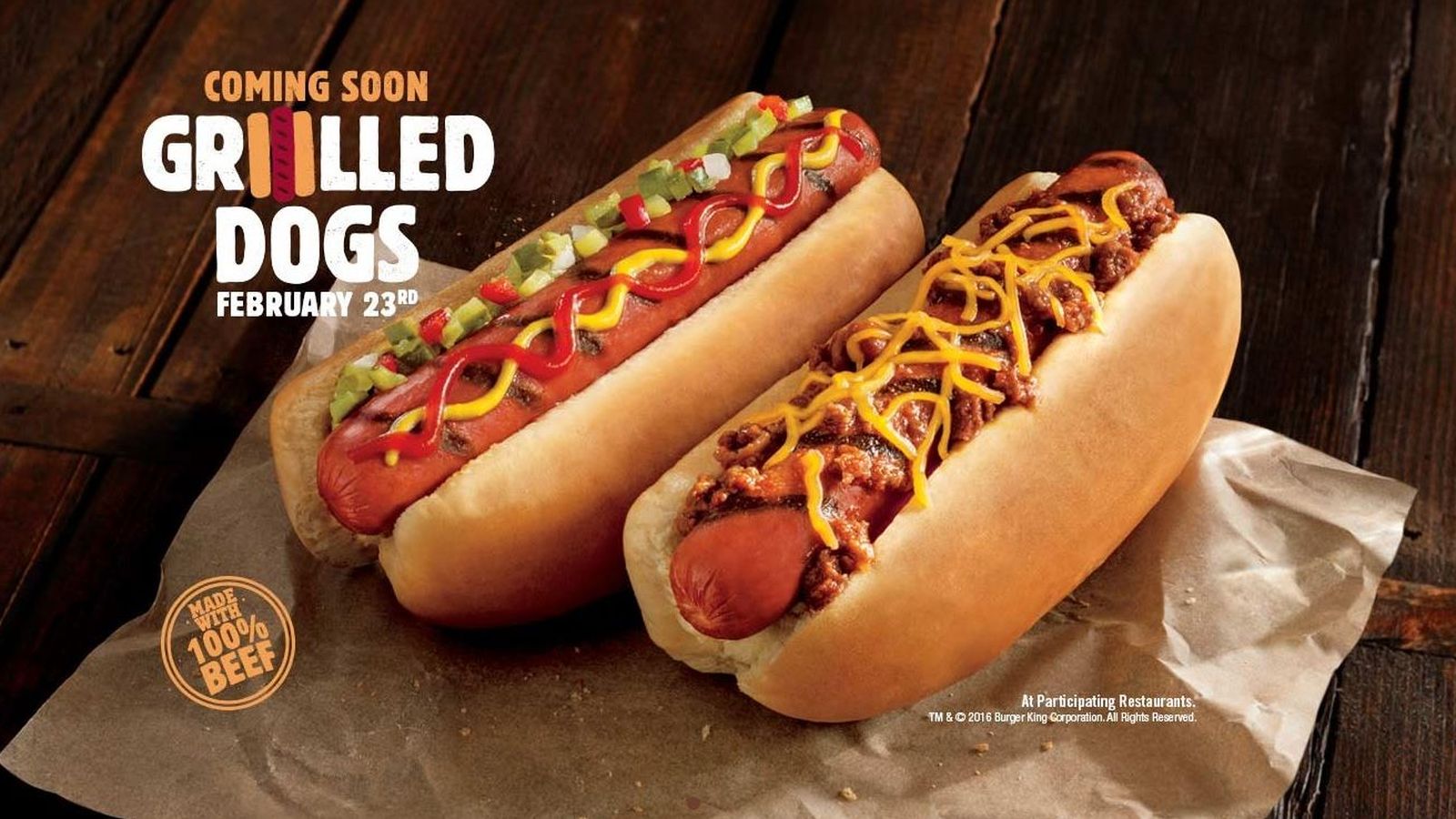 Foto: Los nuevos 'hot dogs' de Burger King saldrán a la venta el 23 de febrero en Estados Unidos. (BK)