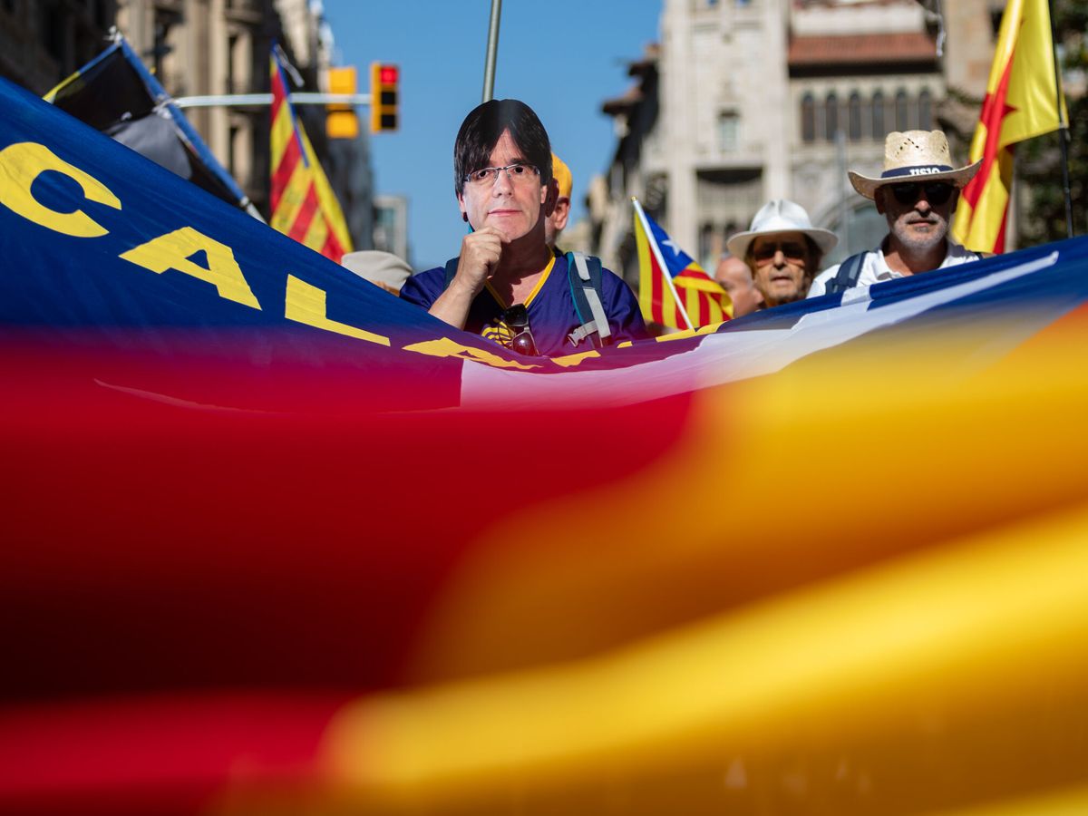 Foto: Acto conmemorativo del 1-O de la Asamblea Nacional Catalana. (Europa Press/Kike Rincón)