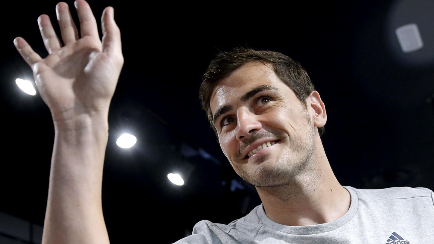 Casillas, durante un acto publicitario este lunes en Madrid (EFE)