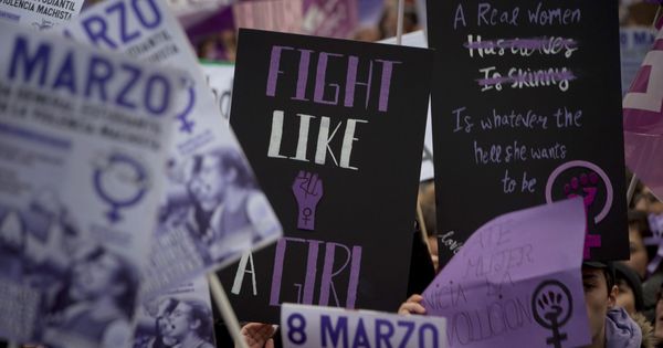 Foto: Manifestación del Día de la Mujer en Madrid. (EFE)