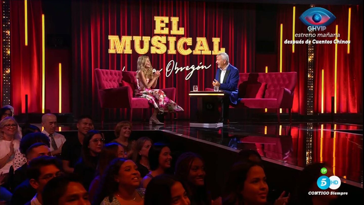Ana Obregón y Carlos Sobera, en 'El musical de tu vida'. (Mediaset)