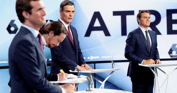 Foto: Los candidatos a gobernar España afrontan el segundo debate antes de las elecciones. (EFE)