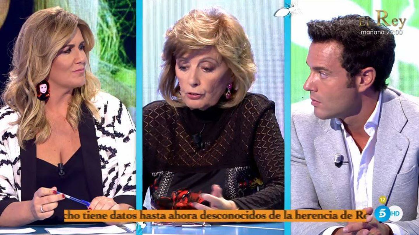 Carlota Corredera, María Teresa Campos y Antonio Rossi. (Telecinco)
