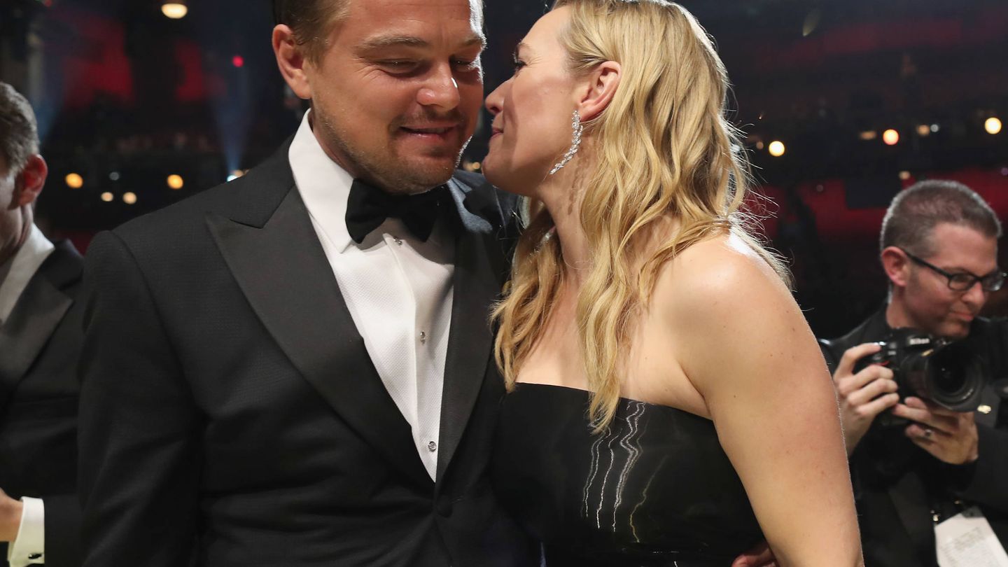  Leo y Kate, en los Oscar de 2016. (Getty)