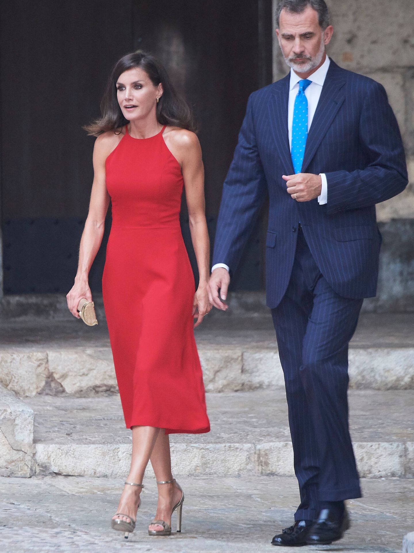 Los reyes Felipe y Letizia, en la Almudaina en 2019. (Limited Pictures)