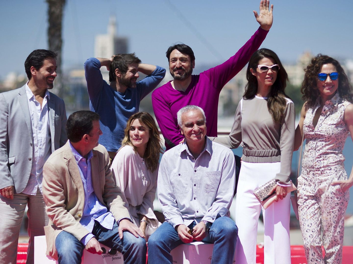 El equipo de 'Tiempo sin aire' presenta el filme en el Festival de Málaga (EFE)