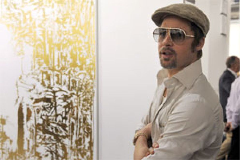 Foto: Brad Pitt inaugura la feria de arte moderno más importante del mundo