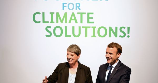 Foto: La ministra alemana de Medio Ambiente, Barbara Hendricks y el presidente de Francia, Emmanuel Macron (EFE)