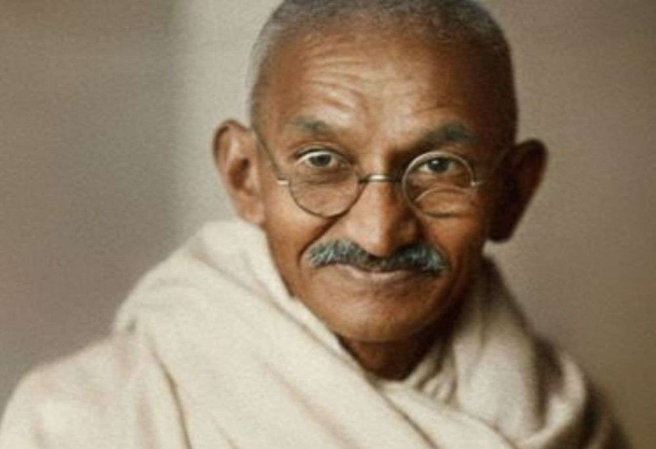 El líder político y espiritual Mahatma Gandhi.