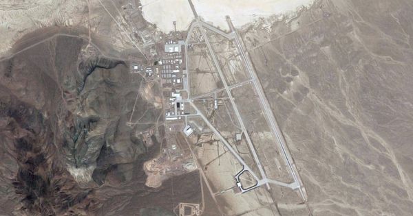 Foto: Imagen aérea de Área 51. (Google Maps)