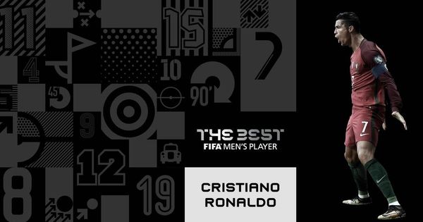 Foto: Así ilustró la FIFA el premio The Best que ganó Cristiano Ronaldo por segunda vez consecutiva. (FIFA)