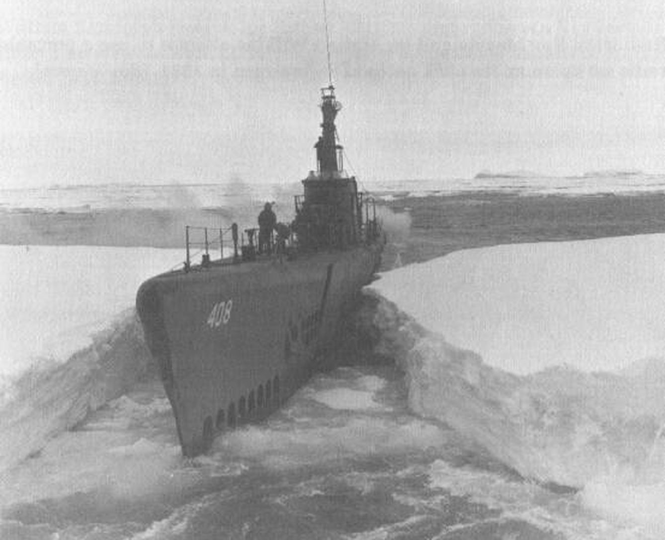 Un submarino estadounidense de la Operación Highjump. (Wikimedia)
