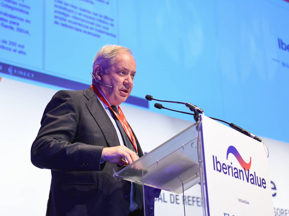 Foto: Santiago de Torres, presidente ejecutivo de Atrys Health, durante su intervención en el III Iberian Value.