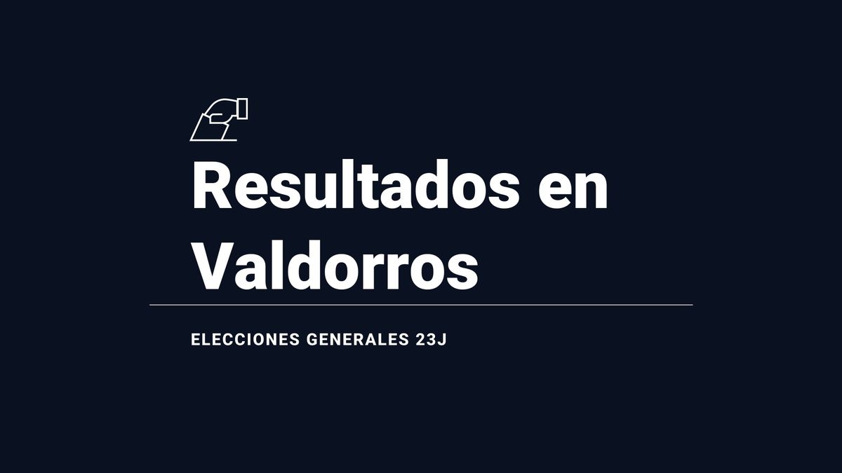 Resultados en Valdorros: votos y número de escaños de las elecciones generales 2023, en directo