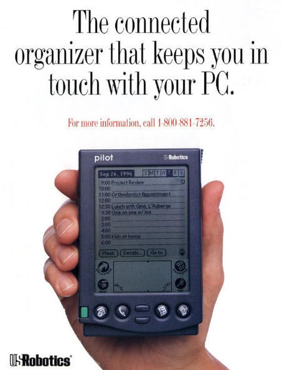 PalmPilot, 'la agenda conectada que te mantiene en contacto con tu PC'