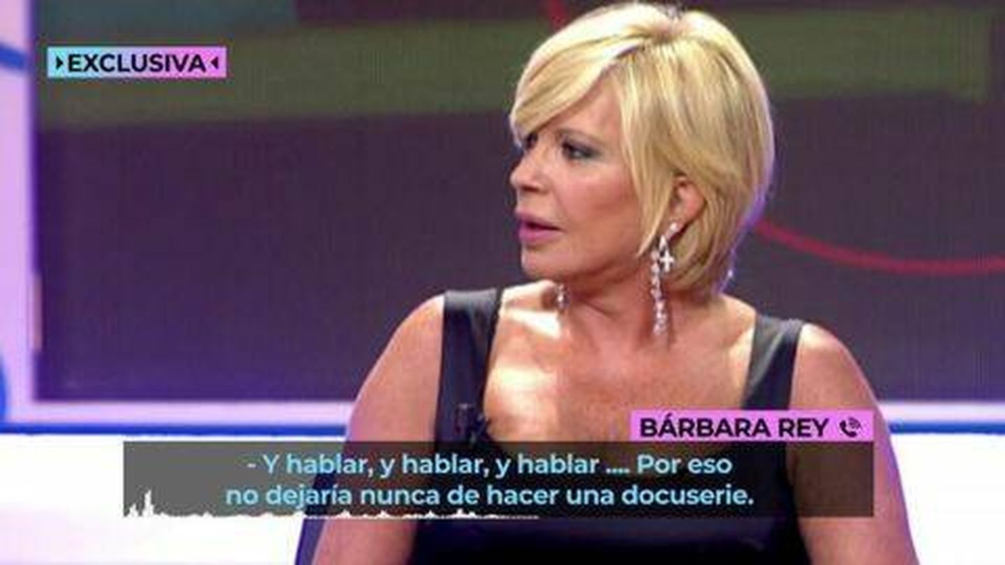 Bárbara Rey, en 'Ya son las ocho'. (Telecinco)