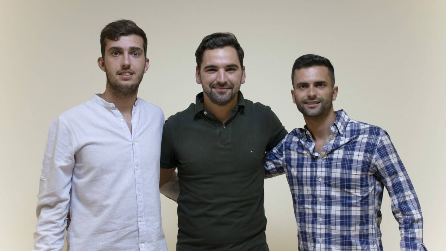 Los cofundadores de Harbest Market: Santiago Azurmendi (izq.), Álvaro Pérez (centro) y Mario Rey. (Cedida)