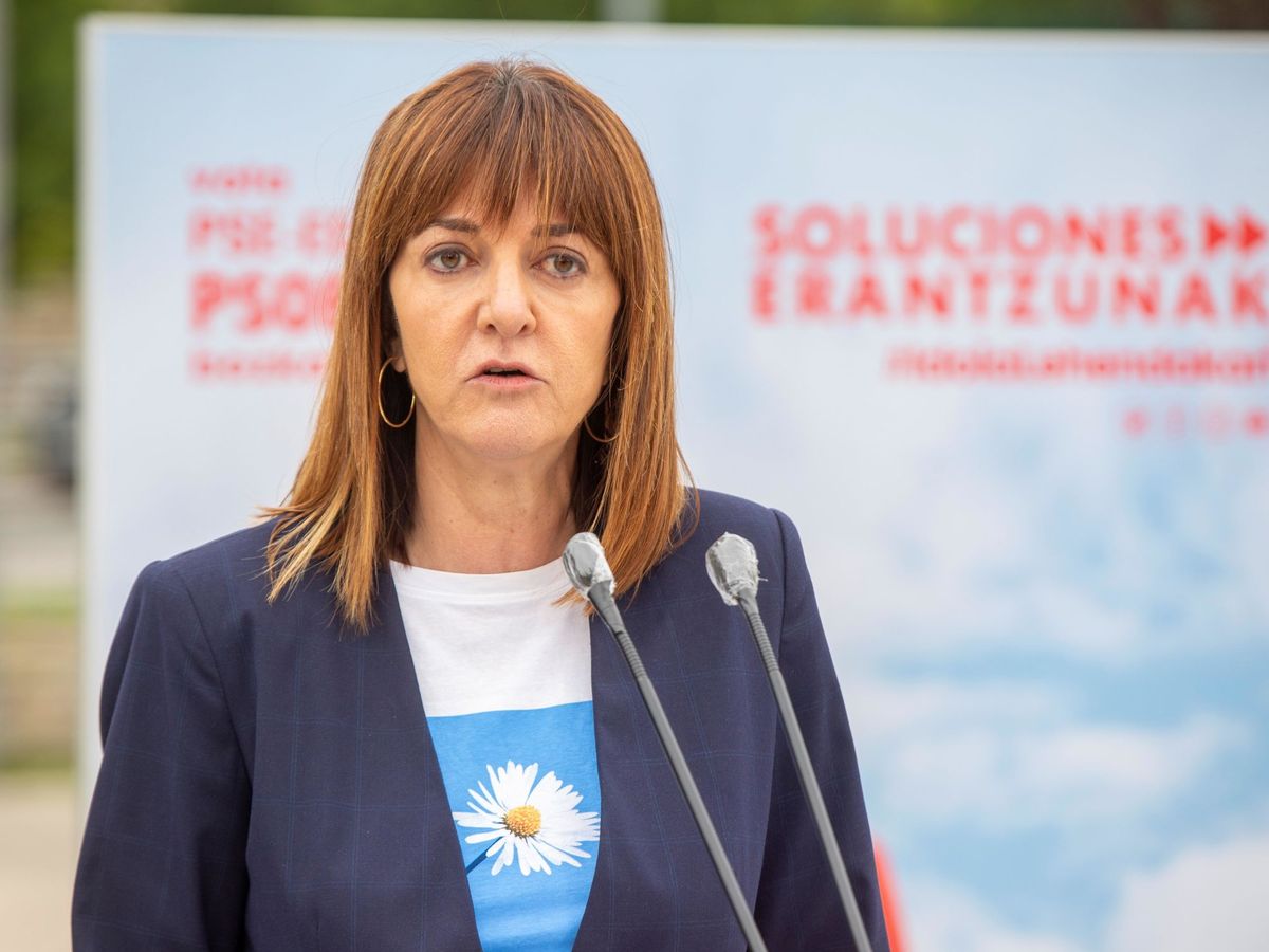 Foto: La candidata a 'lehendakari' del PSE-EE, Idoia Mendia. (EFE)