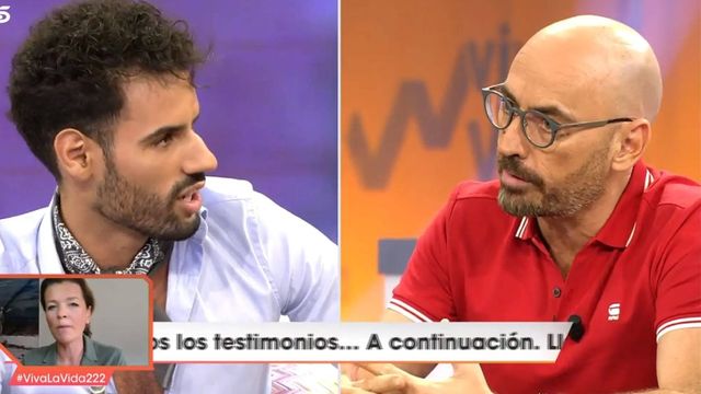 Asraf y Arrabal discutiendo en 'Viva la vida'. (Telecinco).