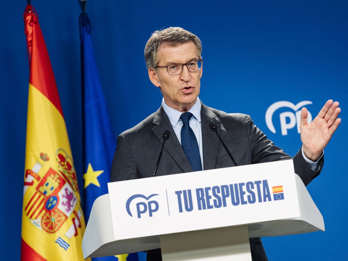 Foto: El presidente del Partido Popular, Alberto Núñez Feijóo. (Europa Press/Carlos Luján)