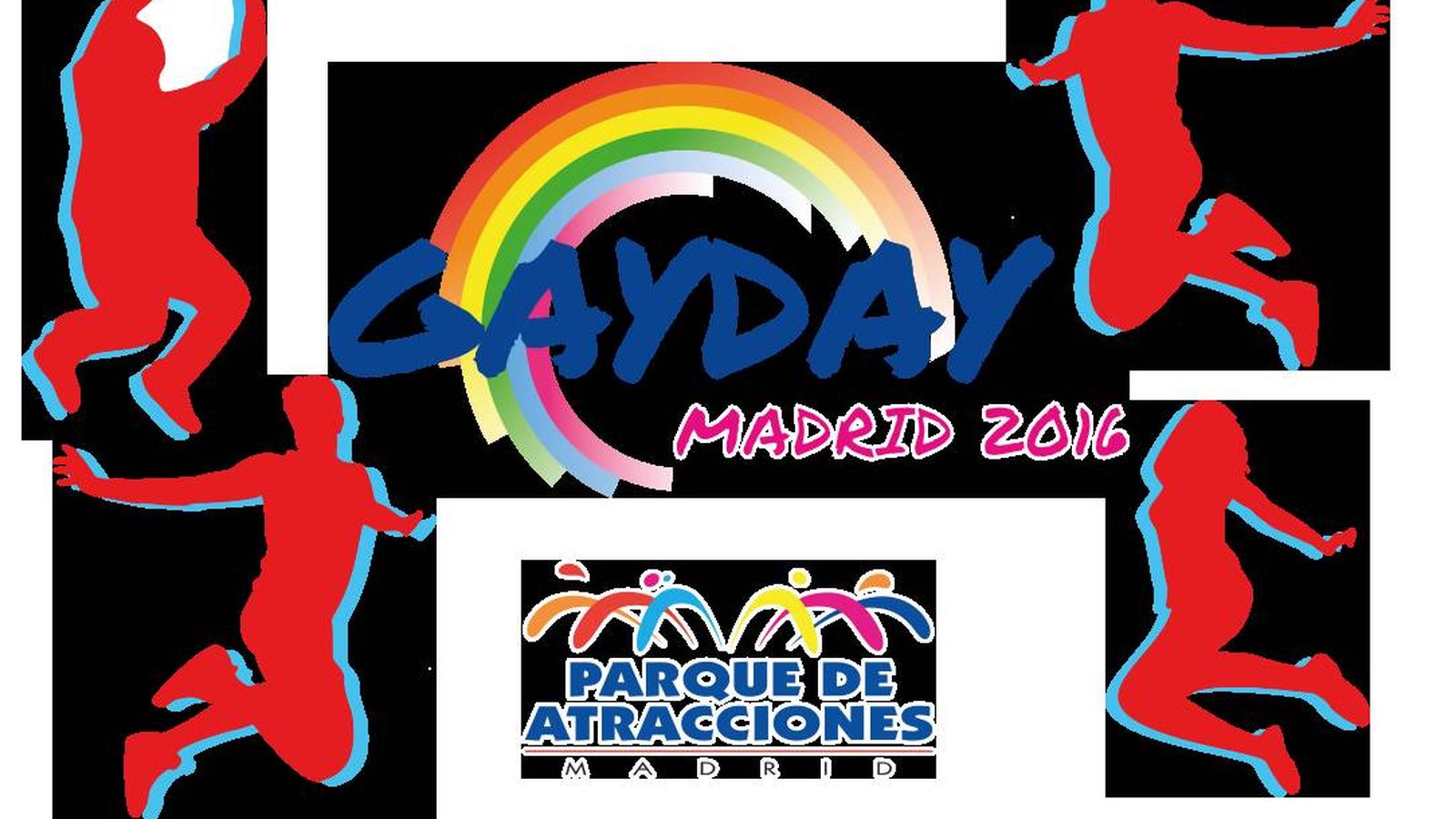 Foto: Logo del GayDay 2016 que acogerá el Parque de Atracciones de Madrid. 