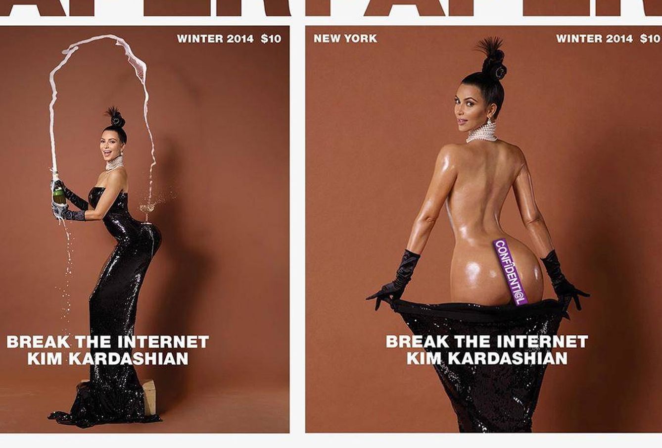 La portada de Kim Kardashian en 'PaperMag'.