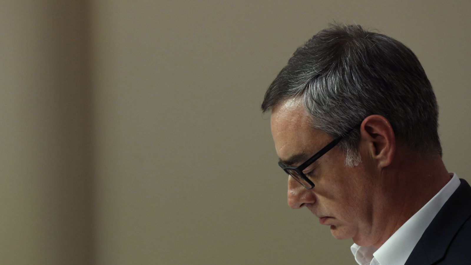 Foto: El vicesecretario general de Ciudadanos, José Manuel Villegas, durante la rueda de prensa tras la reunión a tres. (EFE)