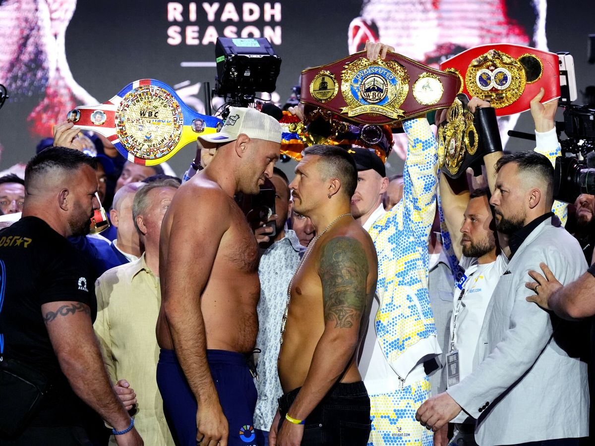 Foto: Tyson Fury vs. Usyk: horario en España, cartelera y dónde ver el combate de boxeo del peso pesado (Nick Potts/PA Wire/dpa)