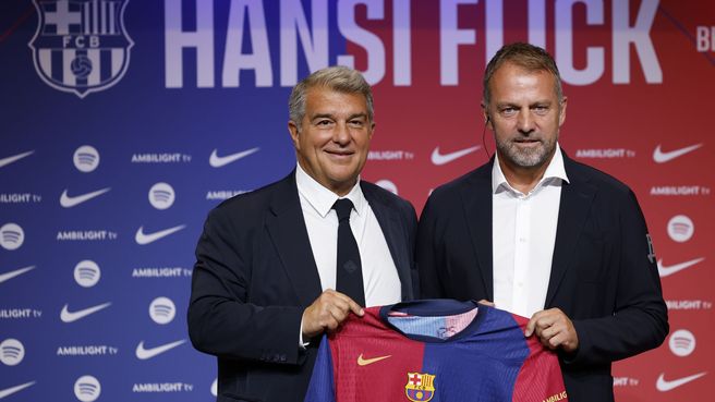 Foto de Presentación de Flick como nuevo entrenador del Barça