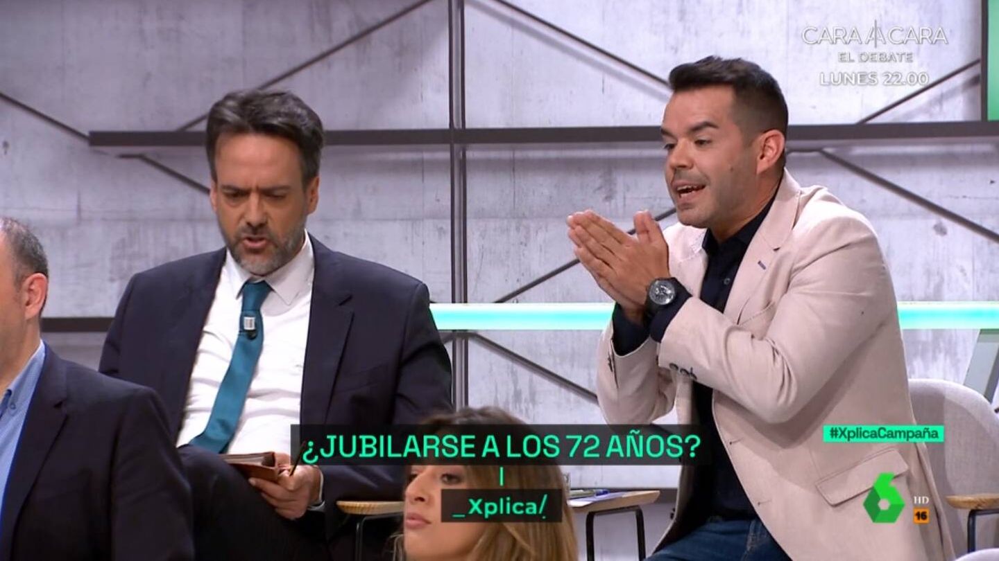 José María Camarero junto a Luis Garvía en 'La Sexta Xplica'. (Atresmedia)