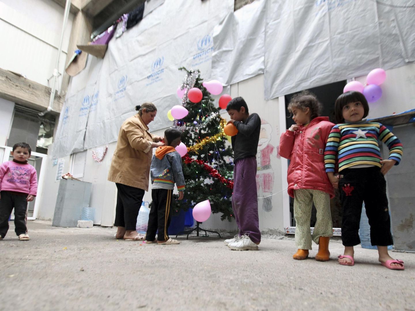 Niños cristianos desplazados de Irak (Reuters).