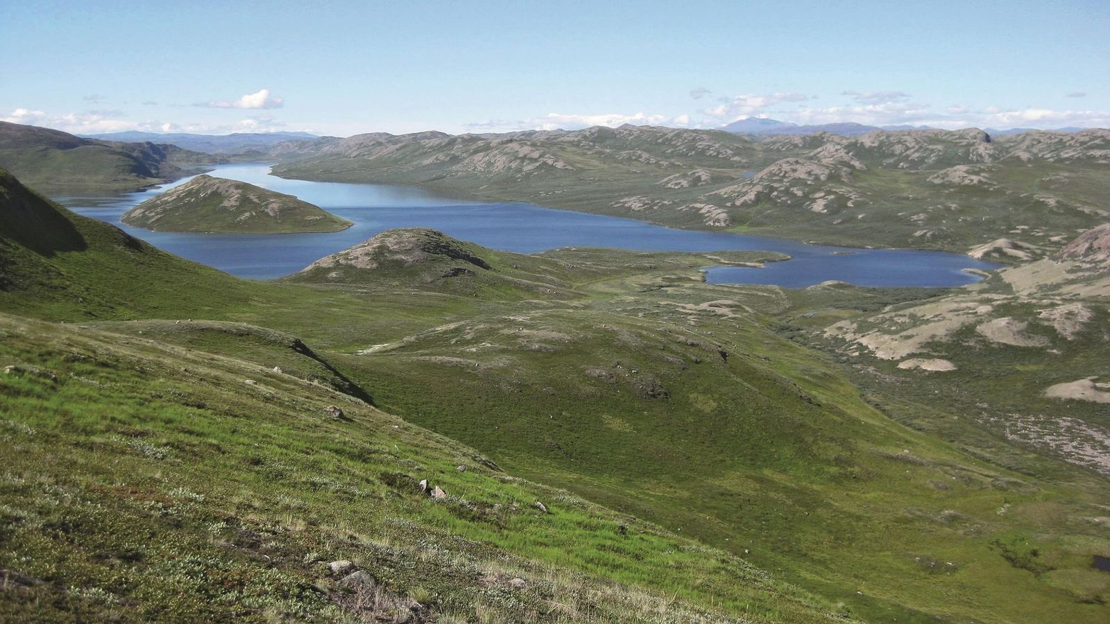 Foto: Una imagen del lago Aasivissuit ñ nipisat, en Groenlandia (EFE)