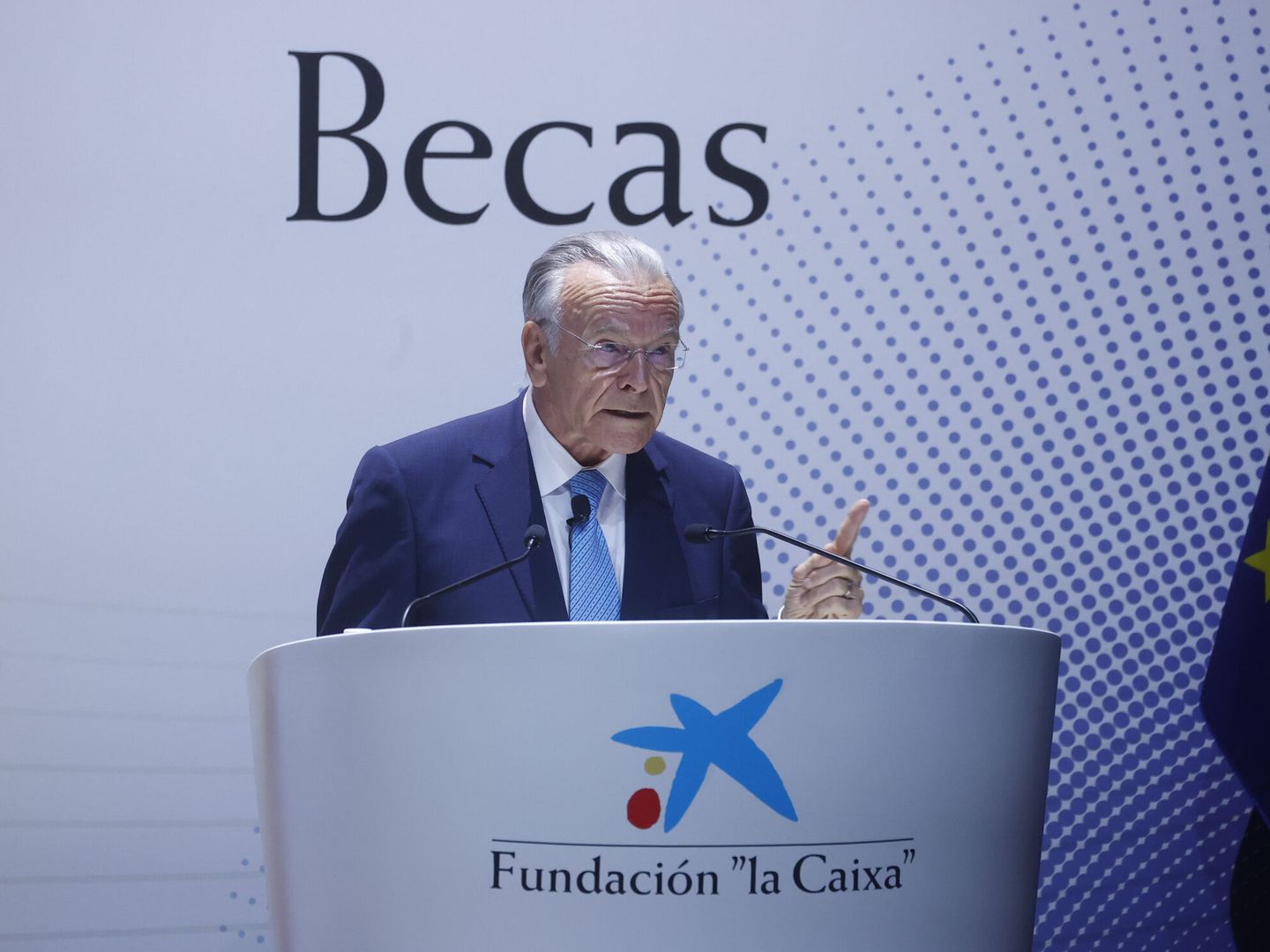 El presidente de la Fundación La Caixa, Isidro Fainé. (EFE/Chema Moya )