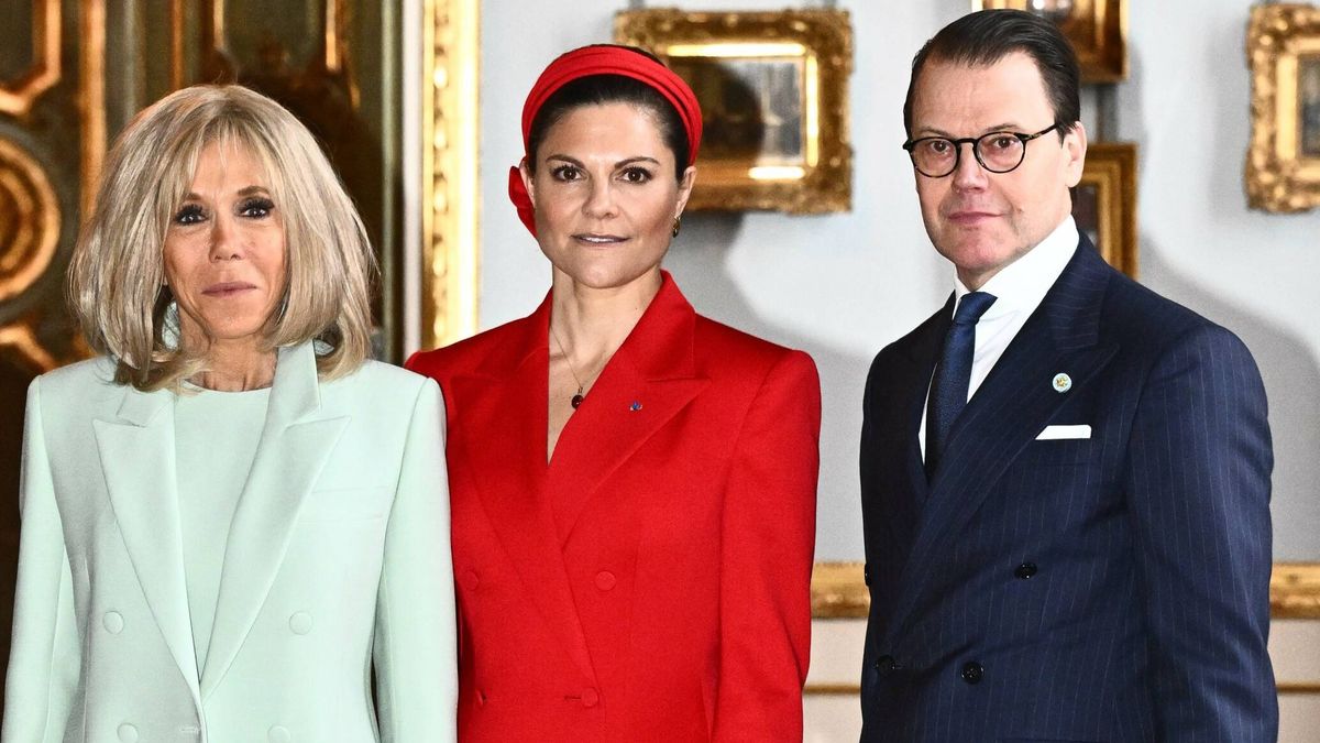 La elegancia de Victoria y el vestido naíf de Sofía de Suecia en su encuentro con Brigitte Macron 