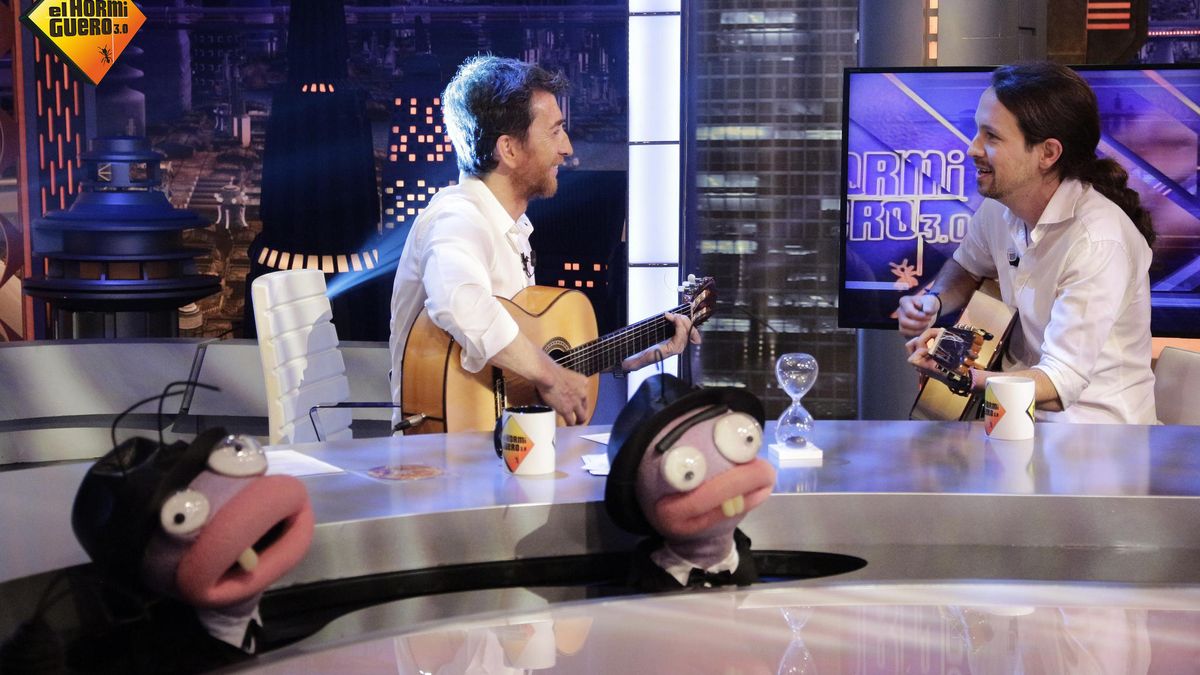 Pablo Iglesias, guitarra en mano, revienta 'El hormiguero' en pleno prime time
