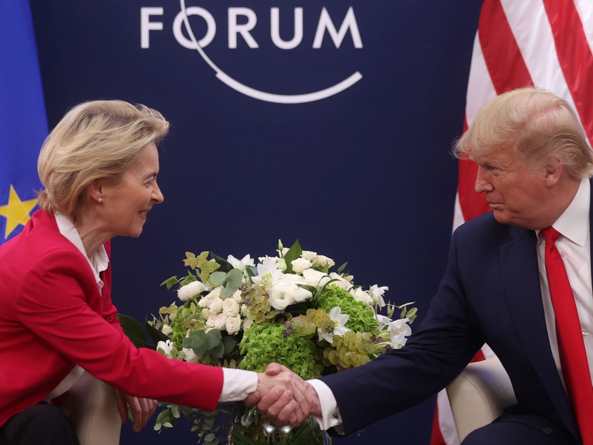 Foto: Von der Leyen y Trump. (Reuters)