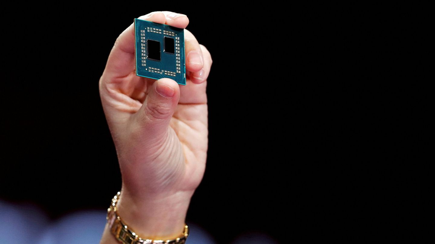 Un chip de AMD. (Reuters)