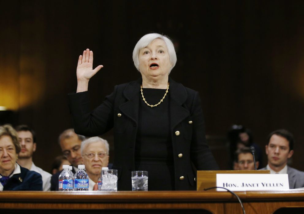 Foto: La candidata a la presidencia de la Reserva Federal, Janet Yellen, en su comparecencia ante el Senado (REUTERS)
