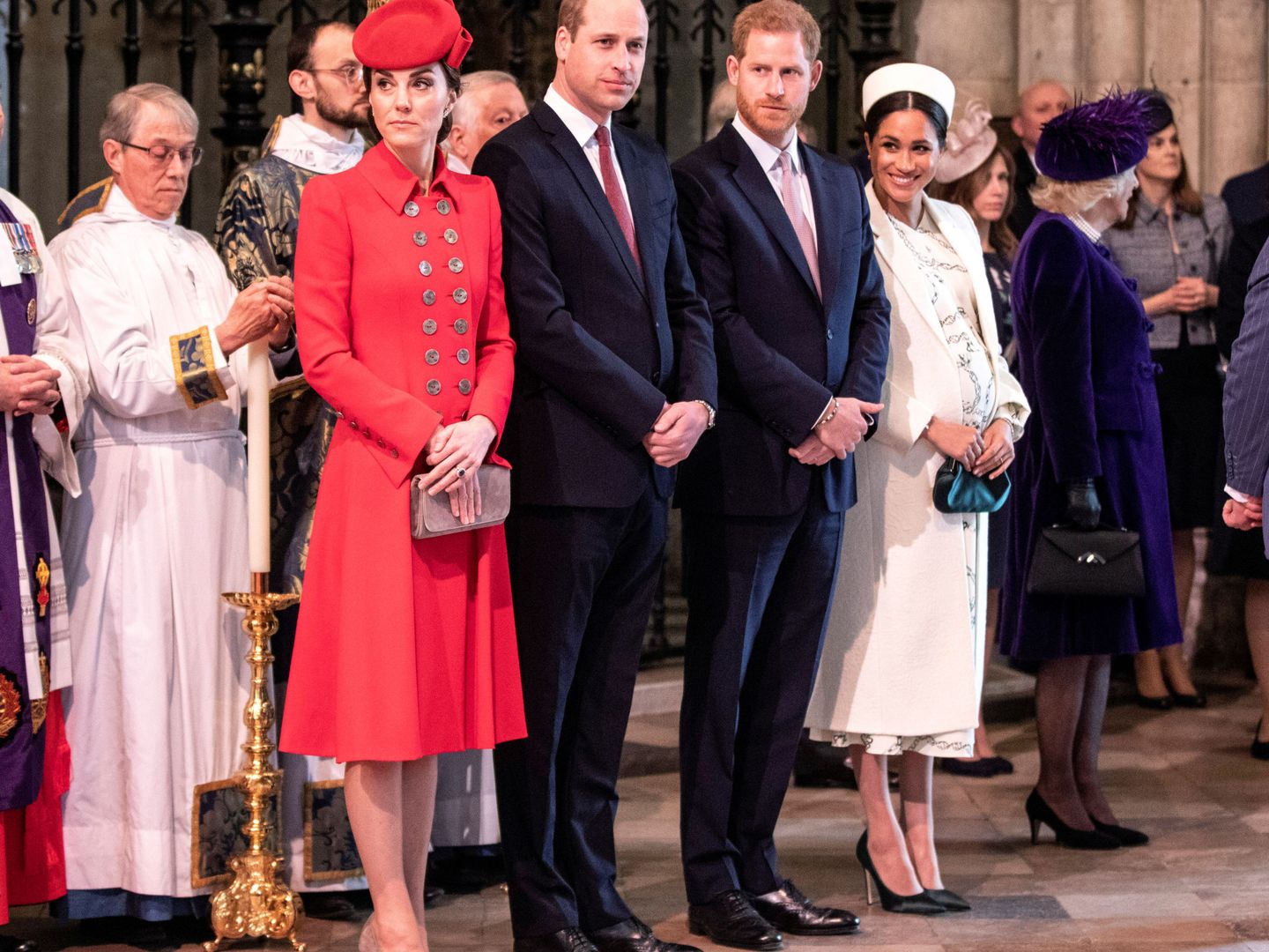 Los duques de Sussex y los duques de Cambridge, en una imagen de archivo. (Reuters)